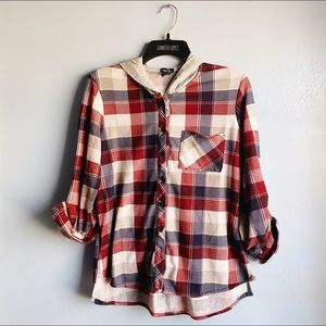 Rue 21 Red Flannel Shirt